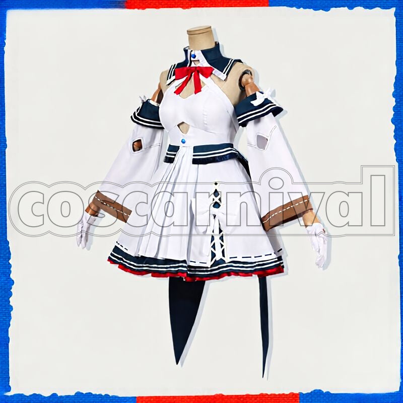 Shiranui Flare New Visual Cosplay cosplay costume from Hololive Fantasy, front view 4