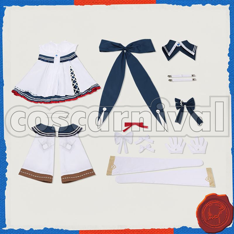 Shiranui Flare New Visual Cosplay cosplay costume from Hololive Fantasy, set view