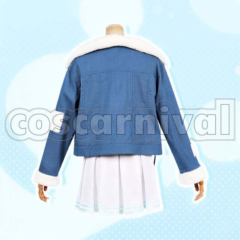 Usada Pekora New Outfit Sailor Uniform Cosplay cosplay costume from Hololive Fantasy, back view 1