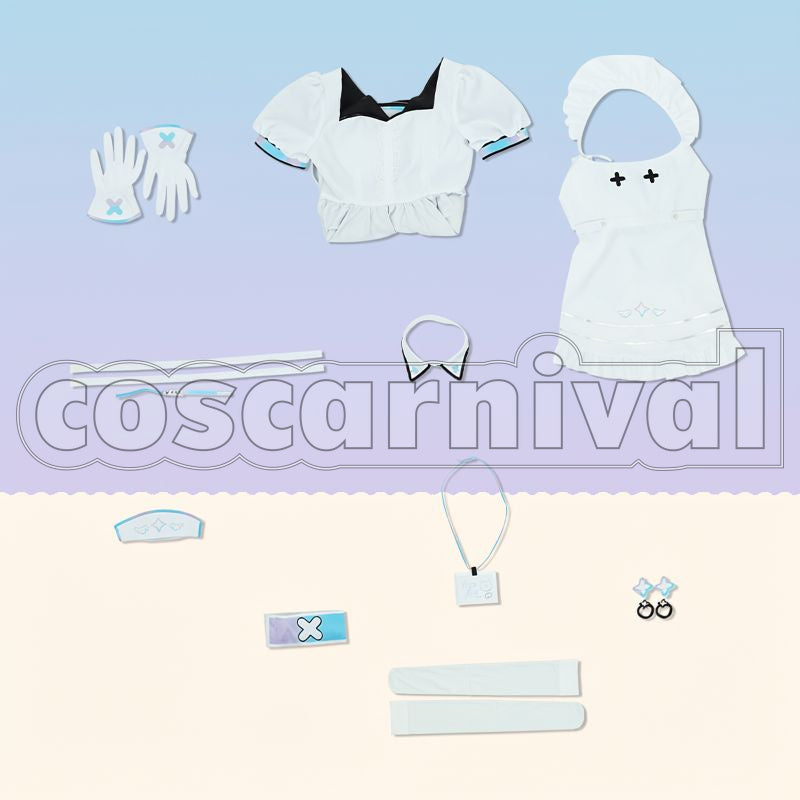 Amane Kanata Nurse Uniform Cosplay cosplay costume from hololive holoForce, set view