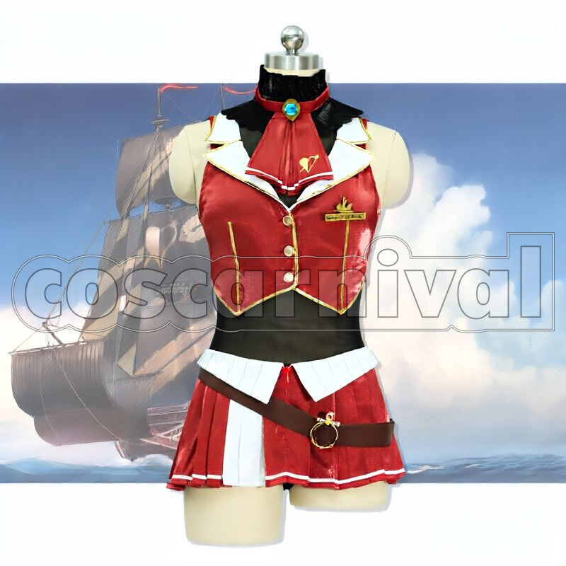 Calliope, Houshou Marine Cosplay cosplay costume from hololive Mori, front view 4