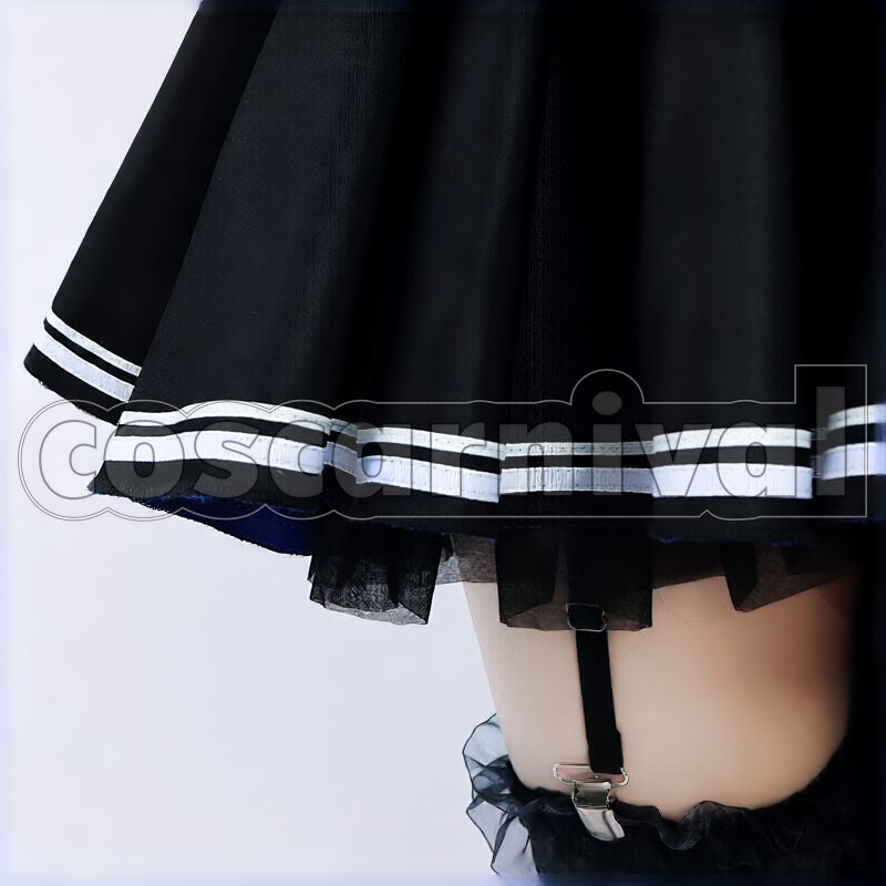 Pekora New Outfit Black Frilly Bunny Dress Cosplay cosplay costume from hololive Usada, detail 3 view 2
