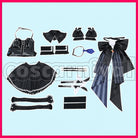 Pekora New Outfit Black Frilly Bunny Dress Cosplay cosplay costume from hololive Usada, set view