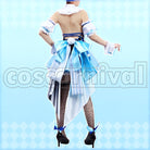 Pekora New Outfit White Frilly Bunny Dress Cosplay cosplay costume from hololive Usada, back view