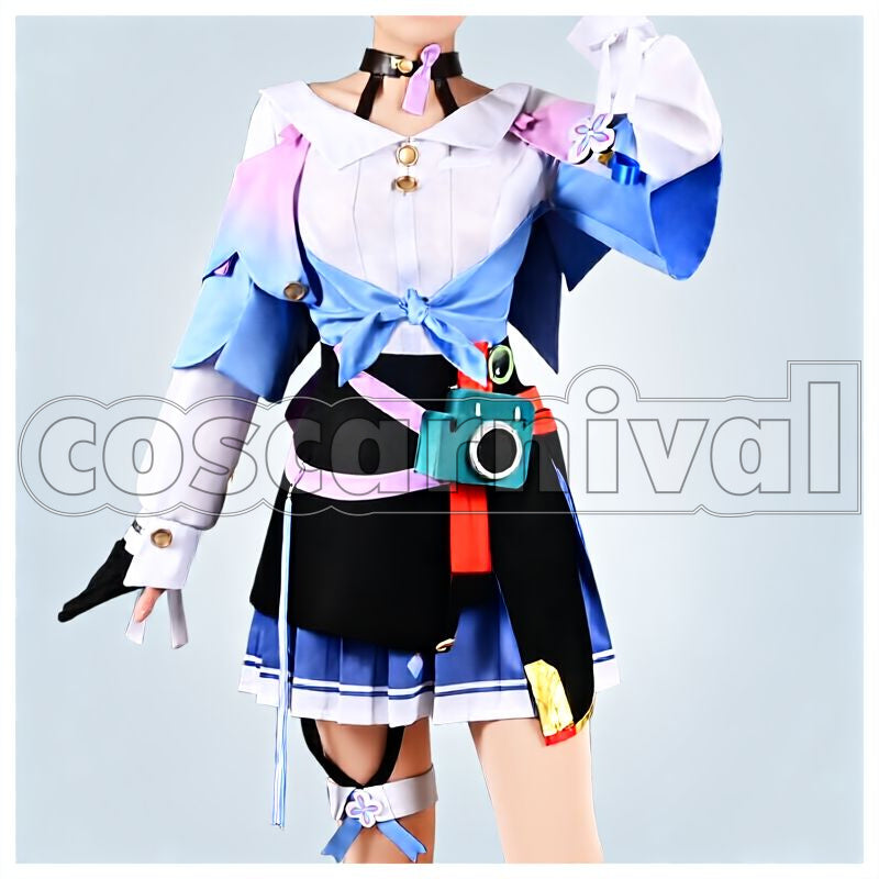 Rail March 7th Cosplay cosplay costume from Honkai: Star, front view 1