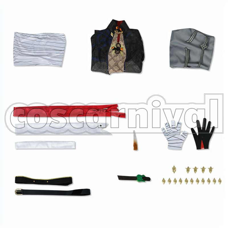 Rail Stellaron Hunters Blade Cosplay cosplay costume from Honkai: Star, set view