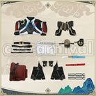 Rail Xianzhou Luofu Jing Yuan Cosplay cosplay costume from Honkai: Star, set view