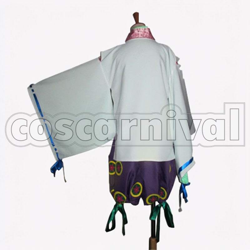 Minamoto no Yoshitsune cosplay costume from Hozuki's Coolheadedness, back view