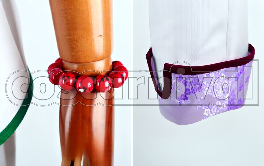 Hakutaku White Coat (Normal) Revised Edition (light purple cuffs and hems) Cosplay cosplay costume from Hozuki's Coolheadedness, detail-4