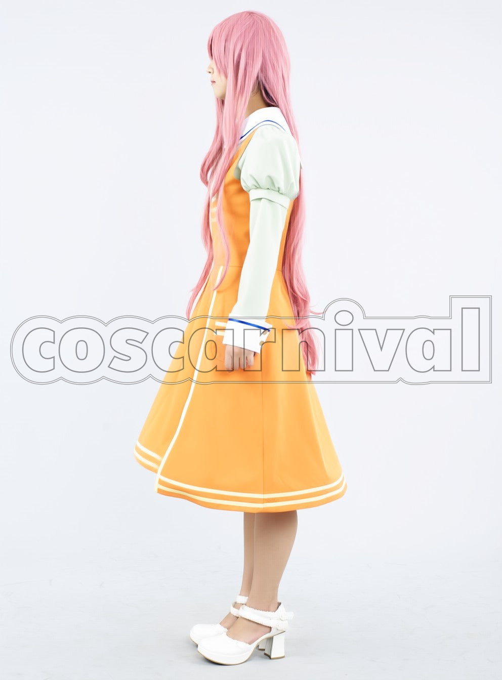 Has Declined Protagonist watashi Sweets-chan cosplay costume from Humanity, side view 2