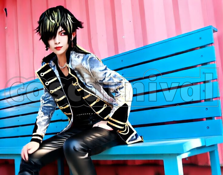 Battle Bad Ass Temple Jyushi Aimono Cosplay cosplay costume from Hypnosis Mic: Division Rap, front view 2