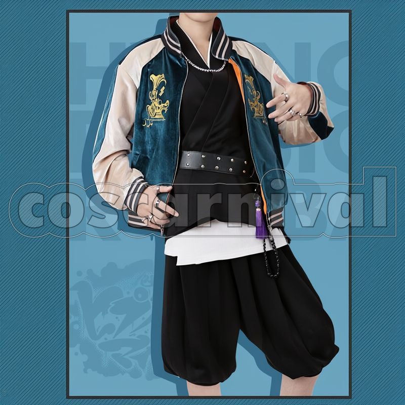 Battle Bad Ass Temple Kuko Harai Cosplay cosplay costume from Hypnosis Mic: Division Rap, front view 1