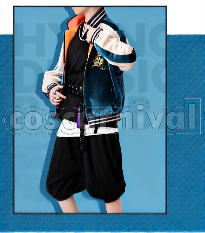 Battle Bad Ass Temple Kuko Harai Cosplay cosplay costume from Hypnosis Mic: Division Rap, front view 3