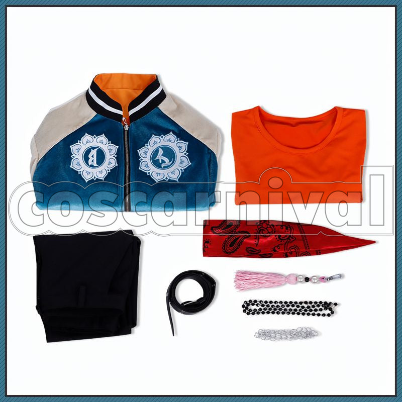 Battle Naughty Busters Kuko Harai Cosplay cosplay costume from Hypnosis Mic: Division Rap, set view