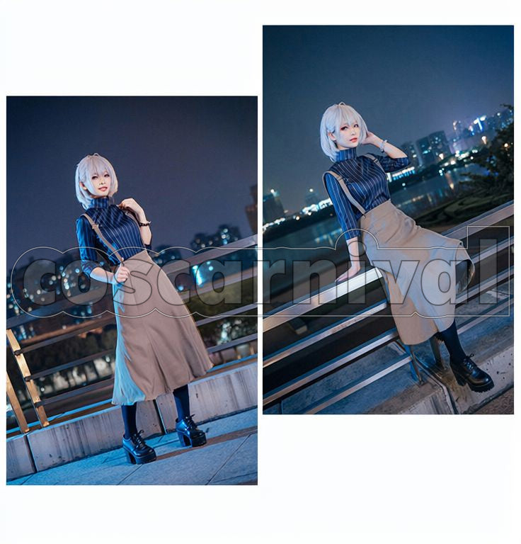 Battle Nemu Aohitsugi Other Characters Cosplay cosplay costume from Hypnosis Mic: Division Rap, front view 4