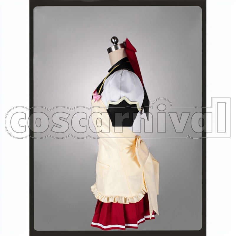 a Hero So I Reluctantly Decided to Get a Job. fino buraddosuton cosplay costume from I Couldn't Become, side view