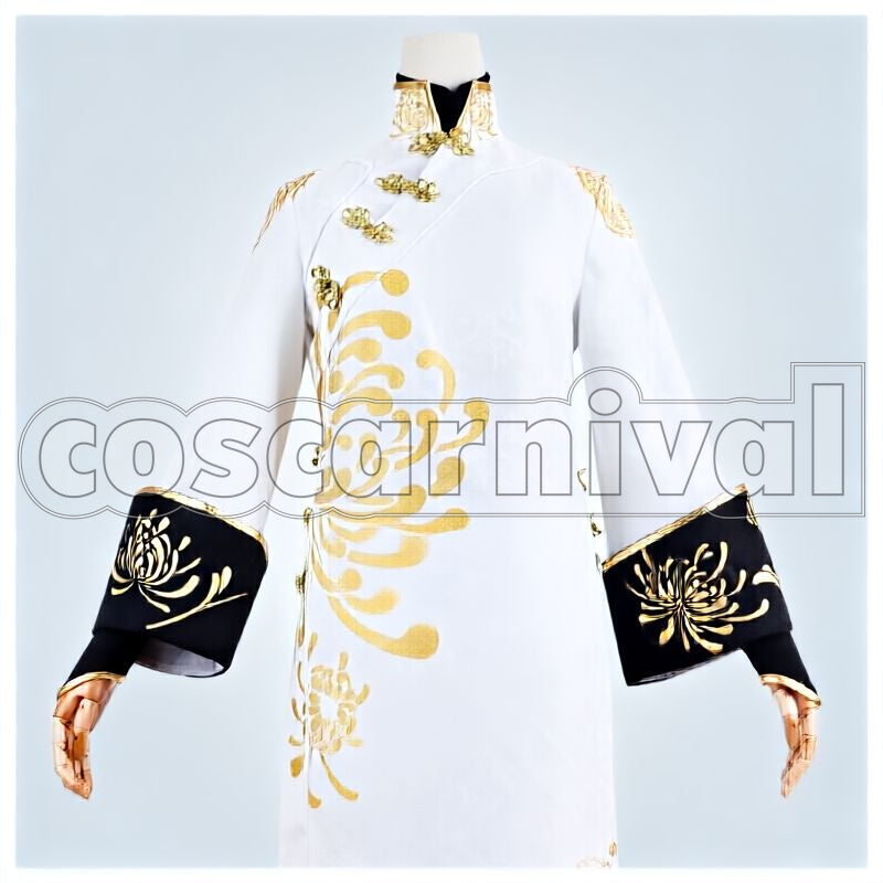 Xie Bi'an (Wu Chang, White Guard) Deduction Star Broken Blossoms Cosplay cosplay costume from Identity V, front view 1