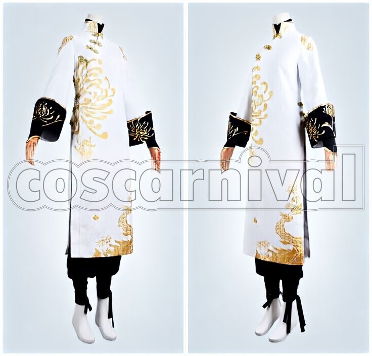 Xie Bi'an (Wu Chang, White Guard) Deduction Star Broken Blossoms Cosplay cosplay costume from Identity V, front view 2