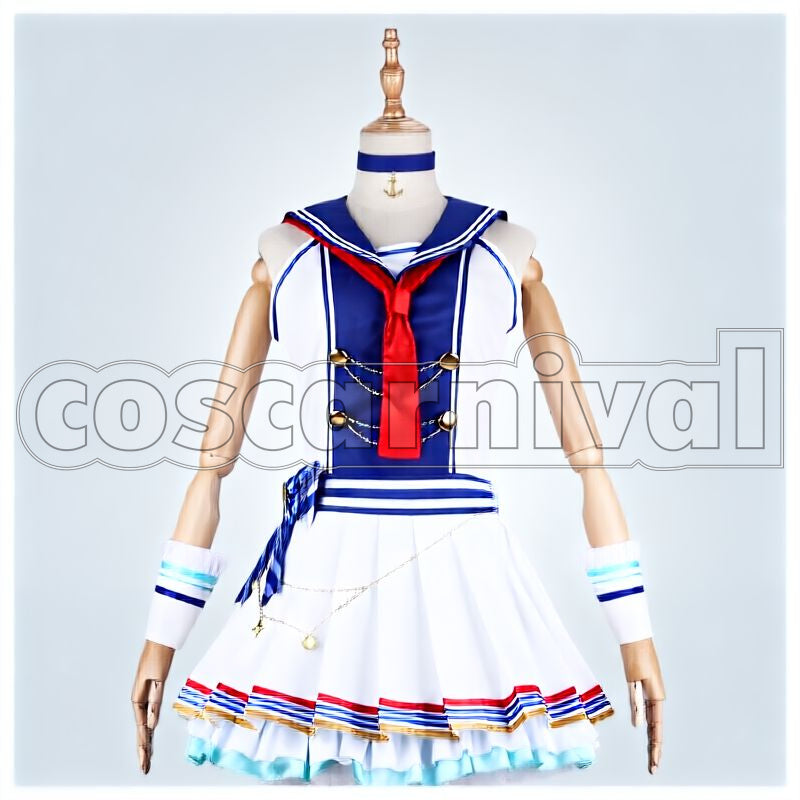 Idolmaster Cinderella Girls Marine Girl Carnival Mizuki Kawashima, Akane Hino, Yuko Hori, Suzuho Ueda, Emi Namba Cosplay cosplay costume from The, front view 1
