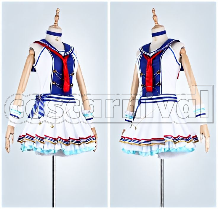 Idolmaster Cinderella Girls Marine Girl Carnival Mizuki Kawashima, Akane Hino, Yuko Hori, Suzuho Ueda, Emi Namba Cosplay cosplay costume from The, front view 2