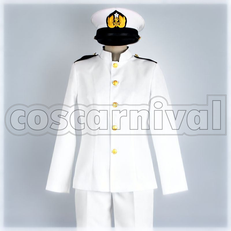 Navy Anthropomorphized Battleship Yamato Cosplay cosplay costume from Imperial Japanese, front view