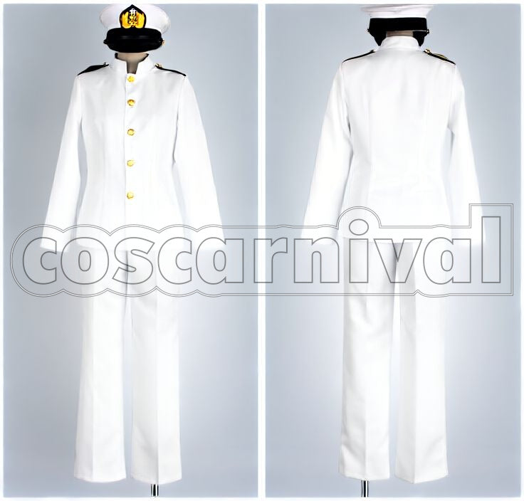Navy Anthropomorphized Battleship Yamato Cosplay cosplay costume from Imperial Japanese, detail-1