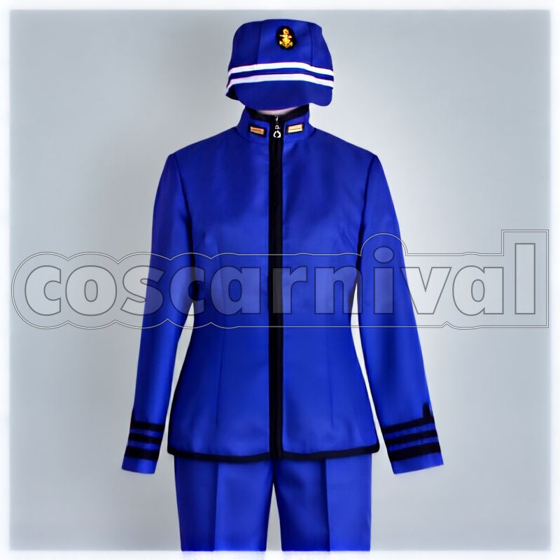 Navy Anthropomorphized Kirishima Cosplay cosplay costume from Imperial Japanese, front view