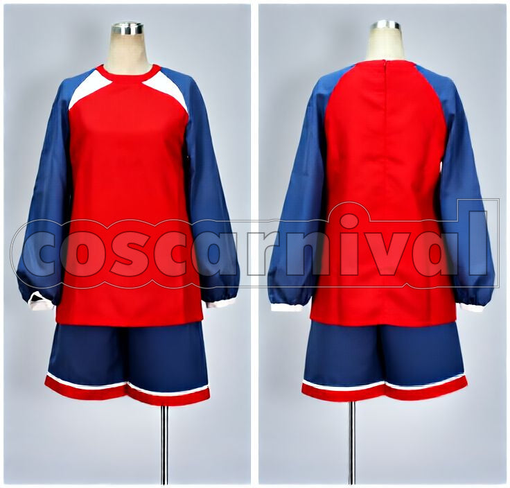 3 Little Gigant Rococo Ulpa Goalkeeper Uniform Cosplay cosplay costume from Inazuma Eleven, little gigant rococo ulpa goalkeeper uniform 13389 detail view