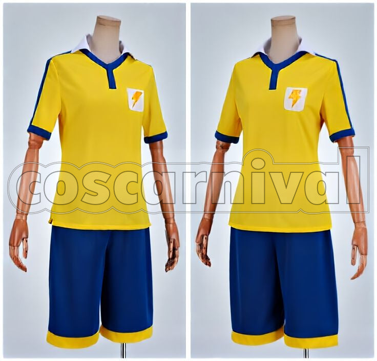 GO Matsukaze Tenma Raimon Junior High Uniform Cosplay cosplay costume from Inazuma Eleven, front view 2