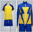 Mark Evans, Axel Blaze Set Uniform Cosplay cosplay costume from Inazuma Eleven, front view 2