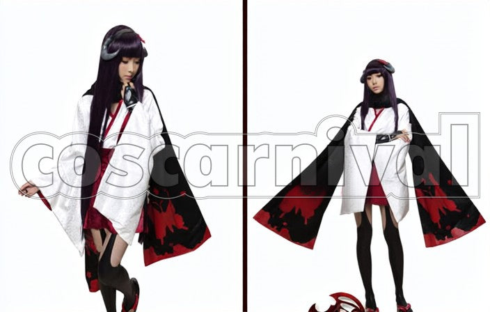 Ririchiyo Shirakiin Atavism cosplay costume from Inu Boku SS, front view 3