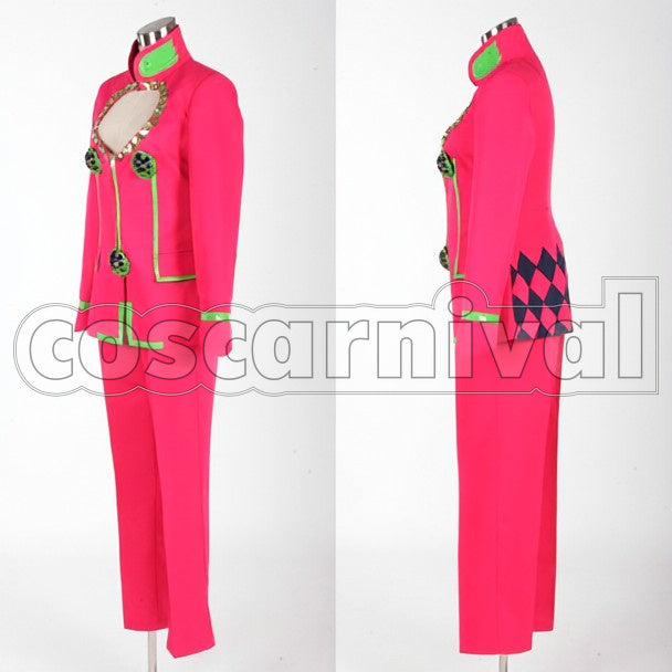 Golden Wind Giorno Giovanna cosplay costume from JoJo's Bizarre Adventure, front view 2