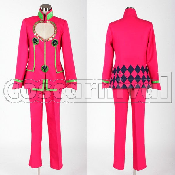 Golden Wind Giorno Giovanna cosplay costume from JoJo's Bizarre Adventure, front view