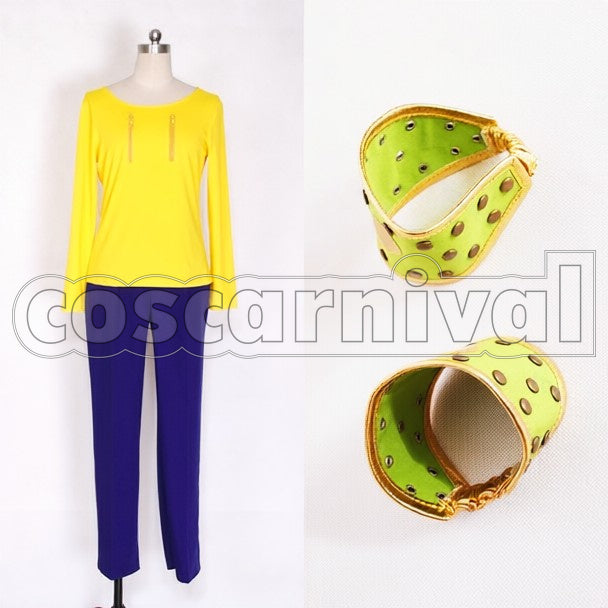 Diamond Is Unbreakable Josuke Higashikata cosplay costume from JoJo's Bizarre Adventure, front view 3