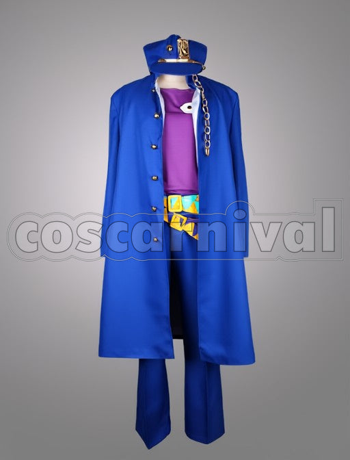 Jotaro Kujo cosplay costume from JoJo's Bizarre Adventure, front view