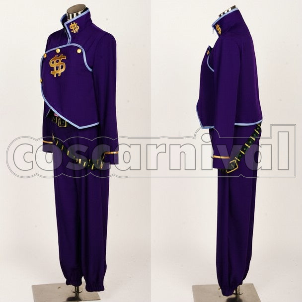 Diamond Is Unbreakable Okuyasu Nijimura cosplay costume from JoJo's Bizarre Adventure, front view 2