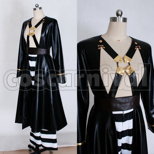 Golden Wind Risotto Nero cosplay costume from JoJo's Bizarre Adventure, front view 2