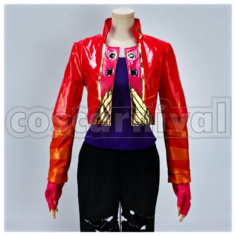 Adventure BLOODY STREAM OP2 Cosplay cosplay costume from JoJo's Bizarre, front view 1