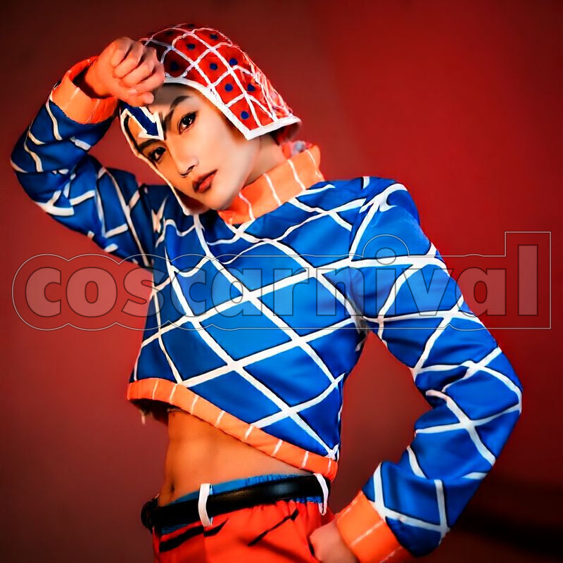 Adventure Golden Wind Guido Mista Cosplay cosplay costume from JoJo's Bizarre, front view 1