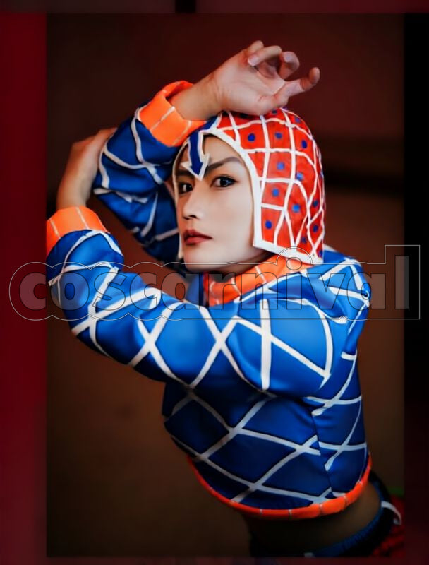 Adventure Golden Wind Guido Mista Cosplay cosplay costume from JoJo's Bizarre, front view 5
