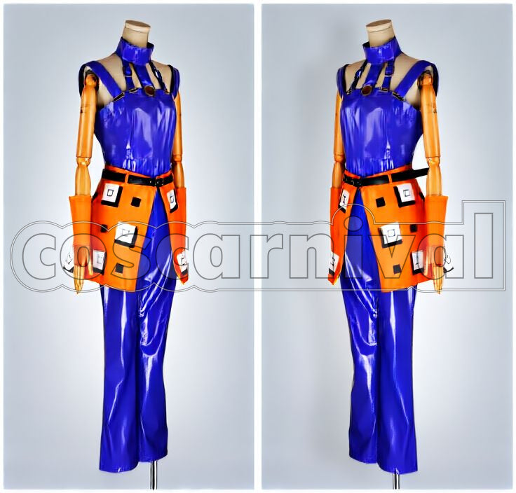 Adventure Golden Wind Narancia Ghirga Cosplay cosplay costume from JoJo's Bizarre, front view 2