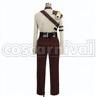 Iron Fortress Ikoma Battle Outfit cosplay costume from Kabaneri of the, back view