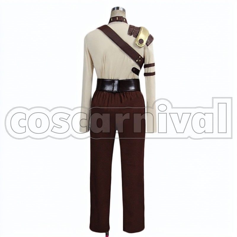 Iron Fortress Ikoma Battle Outfit cosplay costume from Kabaneri of the, back view