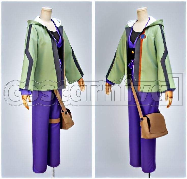 the Iron Fortress Takumi Battle Outfit Cosplay cosplay costume from Kabaneri of, front view 2