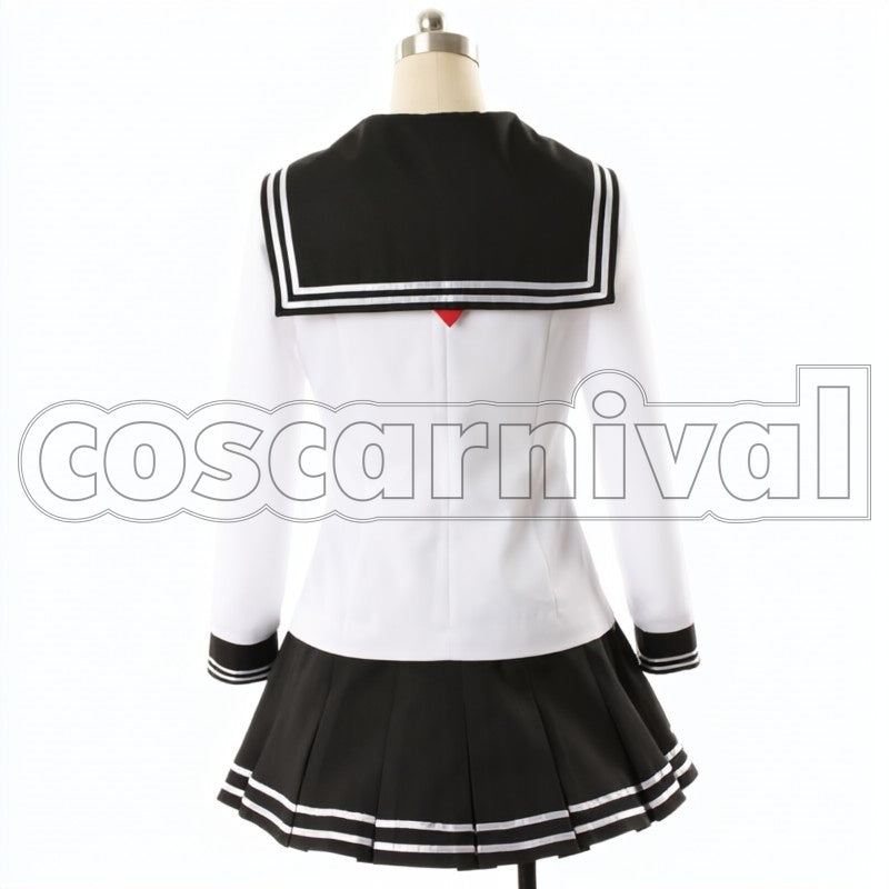 Destroyer Akatsuki cosplay costume from Kantai Collection, back view
