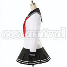 Destroyer Akatsuki cosplay costume from Kantai Collection, side view