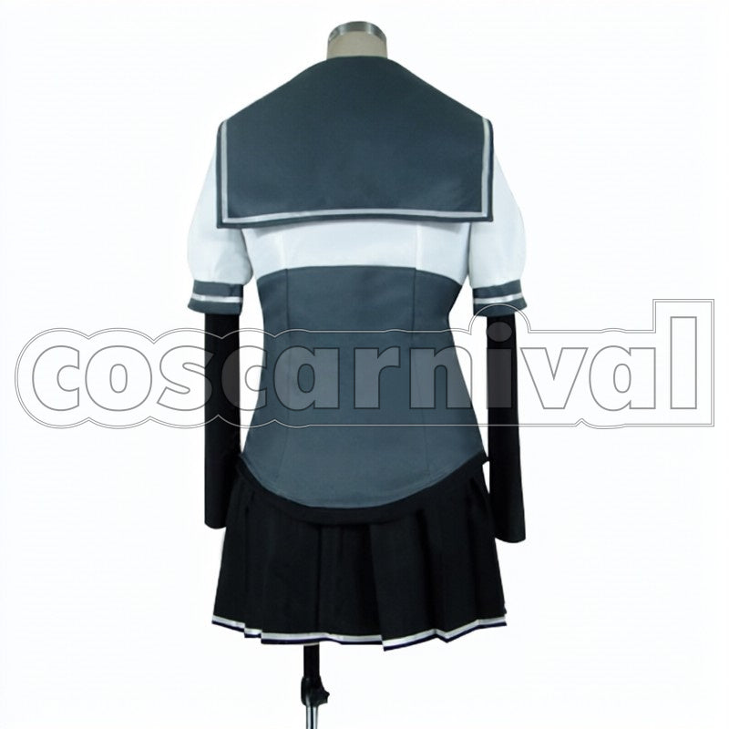 Hatsuzuki cosplay costume from Kantai Collection, back view