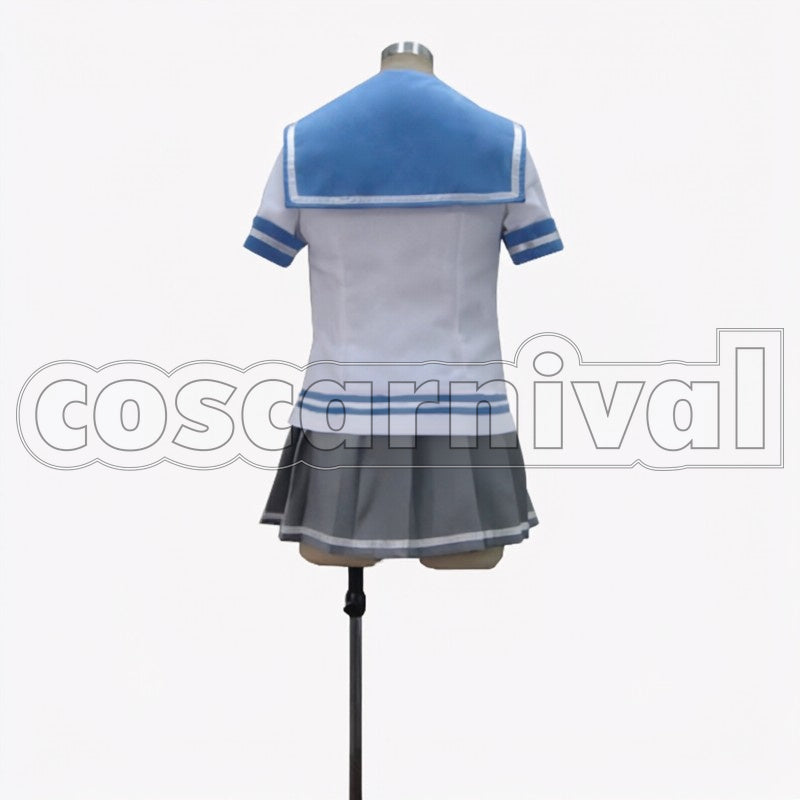 Girl Hamakaze Kagerou-class Destroyer cosplay costume from Kantai Collection Ship, back view