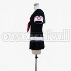 Girl Yuudachi cosplay costume from Kantai Collection Ship, side view