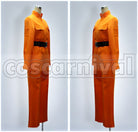 Kyoya Hibari Orange Jumpsuit Cosplay cosplay costume from Katekyo Hitman Reborn!, side view